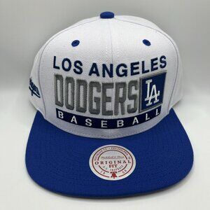 Los Angeles Dodgers Mitchell And Ness Retro SnapBack Adjustable Rare MLB Hat NWT